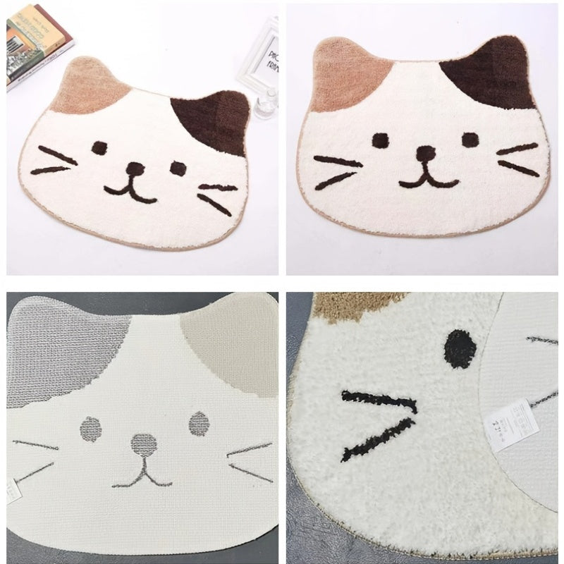 Cat Floor Mat Non-slip Absorbent Quick Drying Foot Mat Bathroom Mat