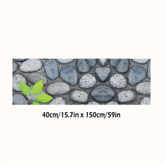 Stone Path Floor Mat Soft Non Slip Waterproof Stain Resistant