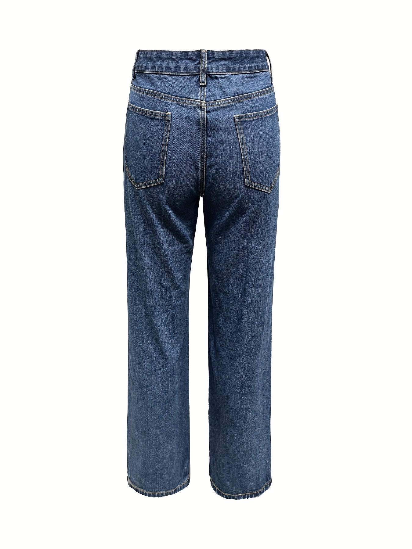 Y2K Ripped High Rise Wide Leg Jeans