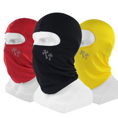 3pcs Summer Reflective Cross Face Mask for Outdoor Sports
