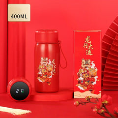 400ml Insulated Water Cup with Temperature Display Stainless Steel