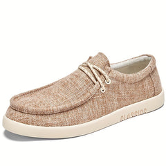 Men's Canvas Loafer Shoes Lightweight Slip On Casual Shoes