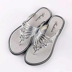 Women's Summer Flat Sandals Herringbone Slippers