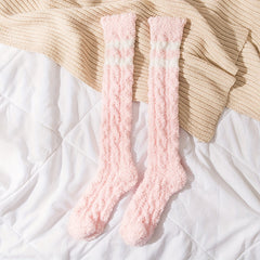 Cozy Fuzzy Socks With Grips Winter Warm Home Crew Socks