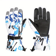 Couple Skiing Gloves Autumn Winter Warm Gloves Thickened Padded Riding Gloves