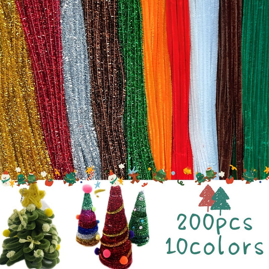 200pcs Craft Pipes For Christmas Decoration DIY