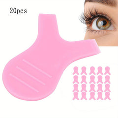 20pcs Eyelash Extension Kit Tweezers & Brow Lamination Brush