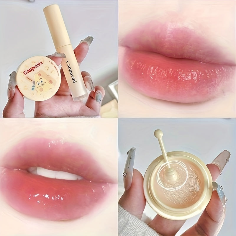 Cheese Lip Cream Mask Set Moisturizing Nourishing Lip Care Long Lasting Gift