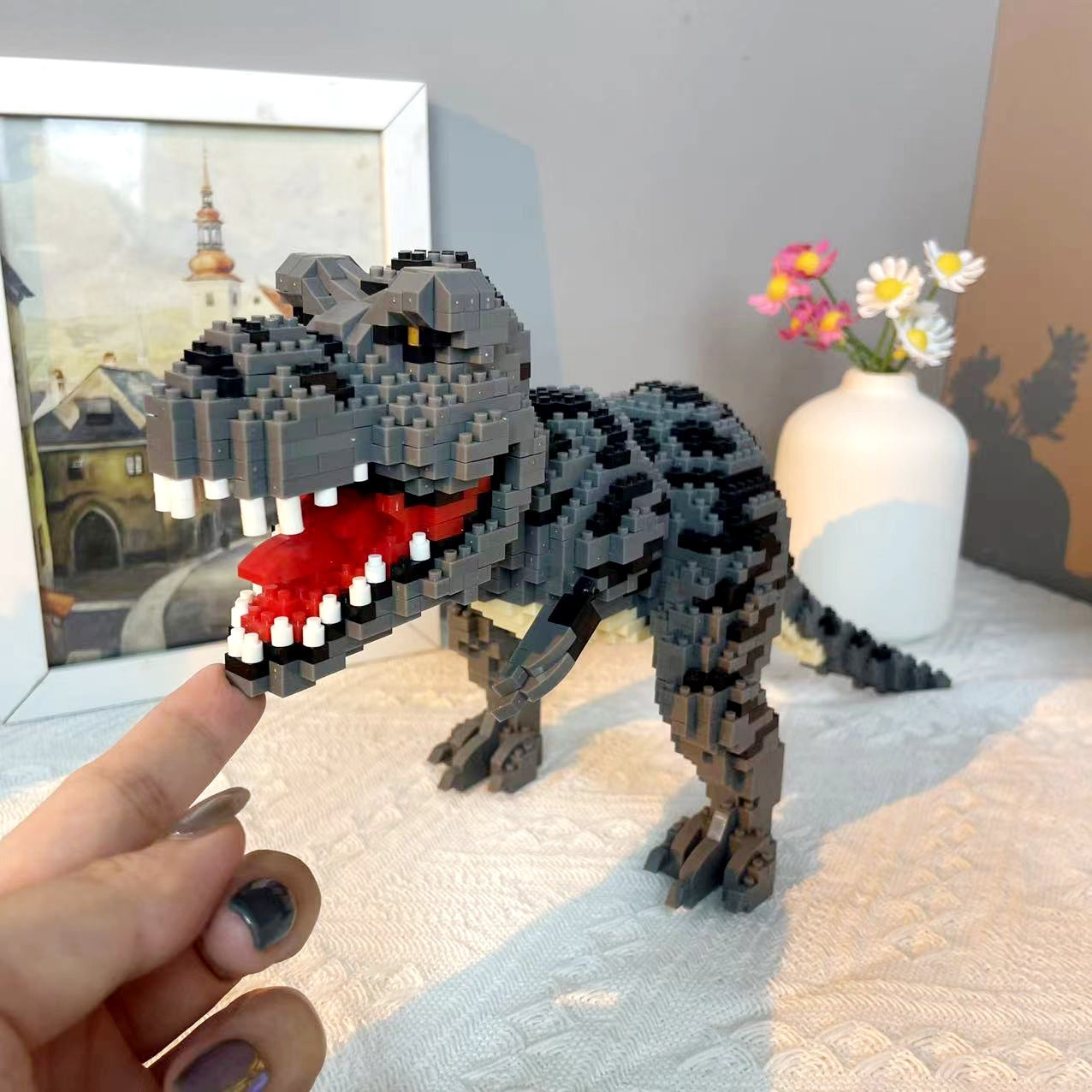 1599pcs Dinosaur Building Blocks 3D Puzzle for Relaxation and Development