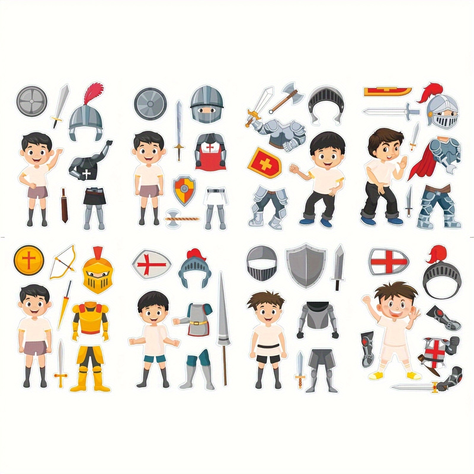 Knight of Armor Home Stickers DIY Dress Up Holiday Party Gift