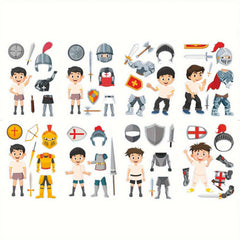 Knight of Armor Home Stickers DIY Dress Up Holiday Party Gift