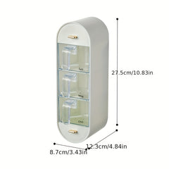 Spice Jars Wall Mounted Seasoning Containers with Spoon