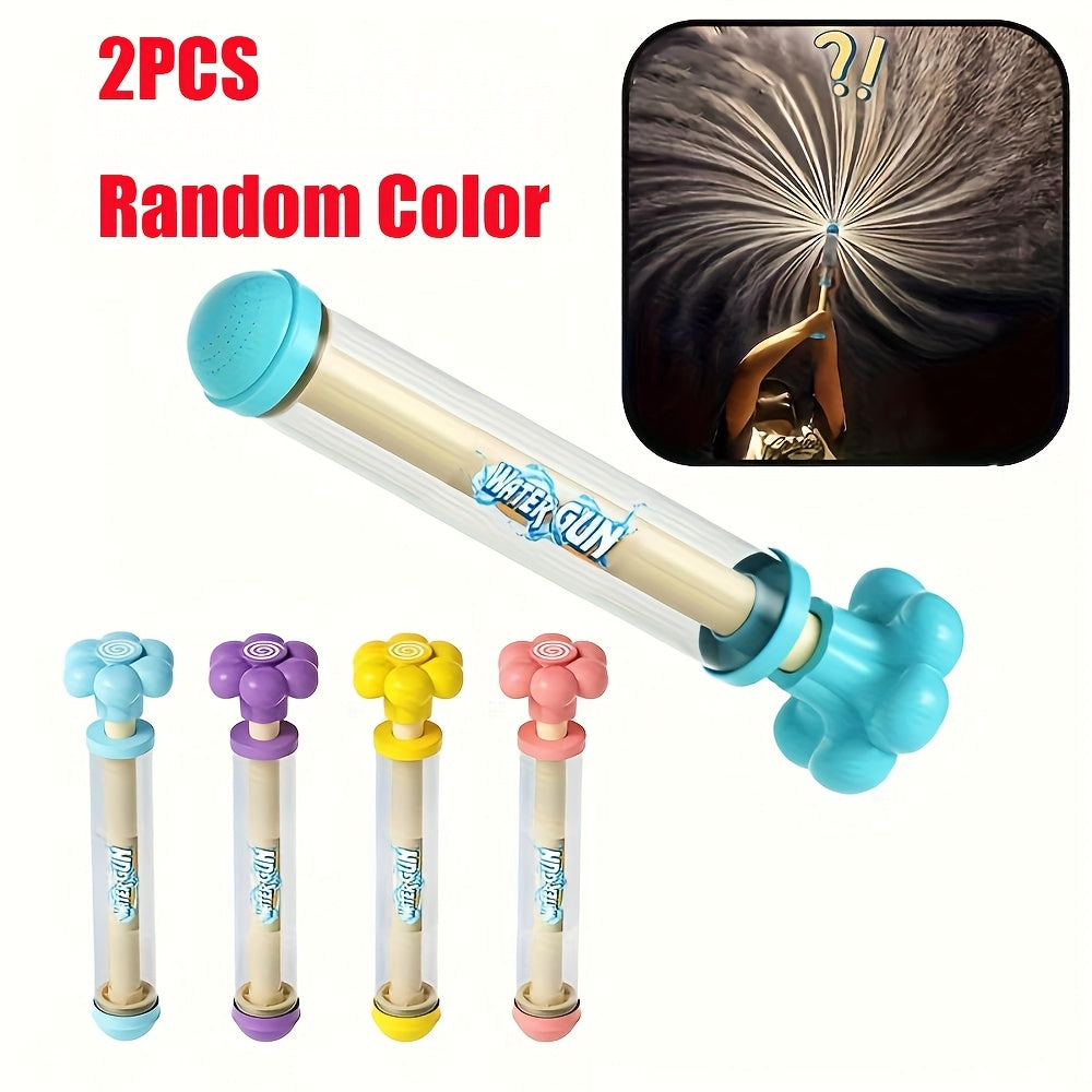 2pcs Water Guns with Suction Cup Base for Outdoor Water Play