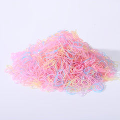 1000pcs Girls Colorful Hair Ties Set Holiday Gift