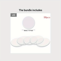 50pcs Transparent Double Sided Tape Stickers Waterproof No Traces