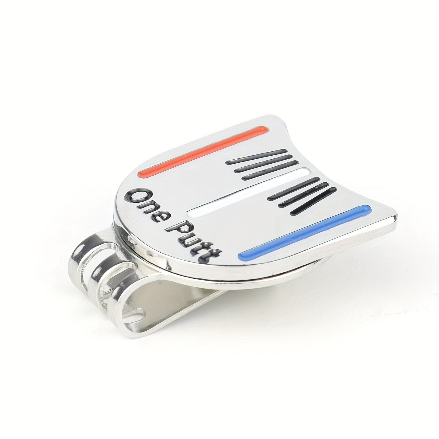 Magnetic Golf Ball Marker with Metal Construction and Hat Clip