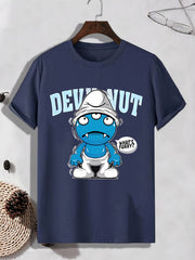 Men's Monster Print T-shirt Active Stretch Tee for Outdoor