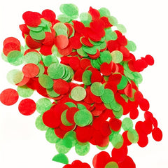 10g Paper Sequin Mixed Green Golden Silvery Red for Christmas Decoration