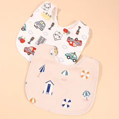 2pcs U Shaped Newborn Bibs Waterproof Anti dirty Bibs