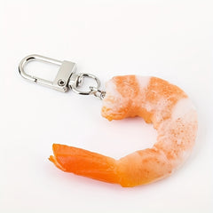 Simulated Shrimp Keychain Creative Seafood Car Key Pendant
