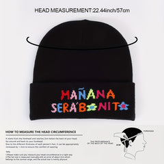 Colorful MANANA Jacquard Beanie Unisex Y2K Knit Hat