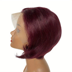 HD Lace Front Human Hair Bob Wig with Baby Hair Pre Plucked Pixie Cut