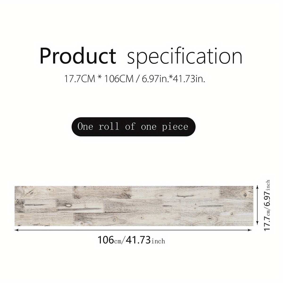 Wood Grain Stair Sticker Art Thickened Wallpaper