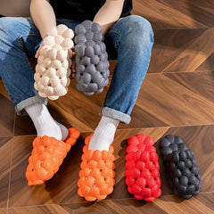 Men's Massage Bubble Slides Non-Slip Spa Slippers