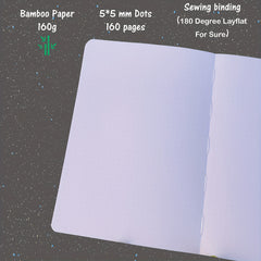 Bamboo Paper Dotted Journal A5 Size Dot Grid Notebook