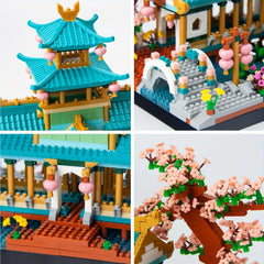 Micro Block Mini Chinese Garden Building Set Sakura Botanical Collection