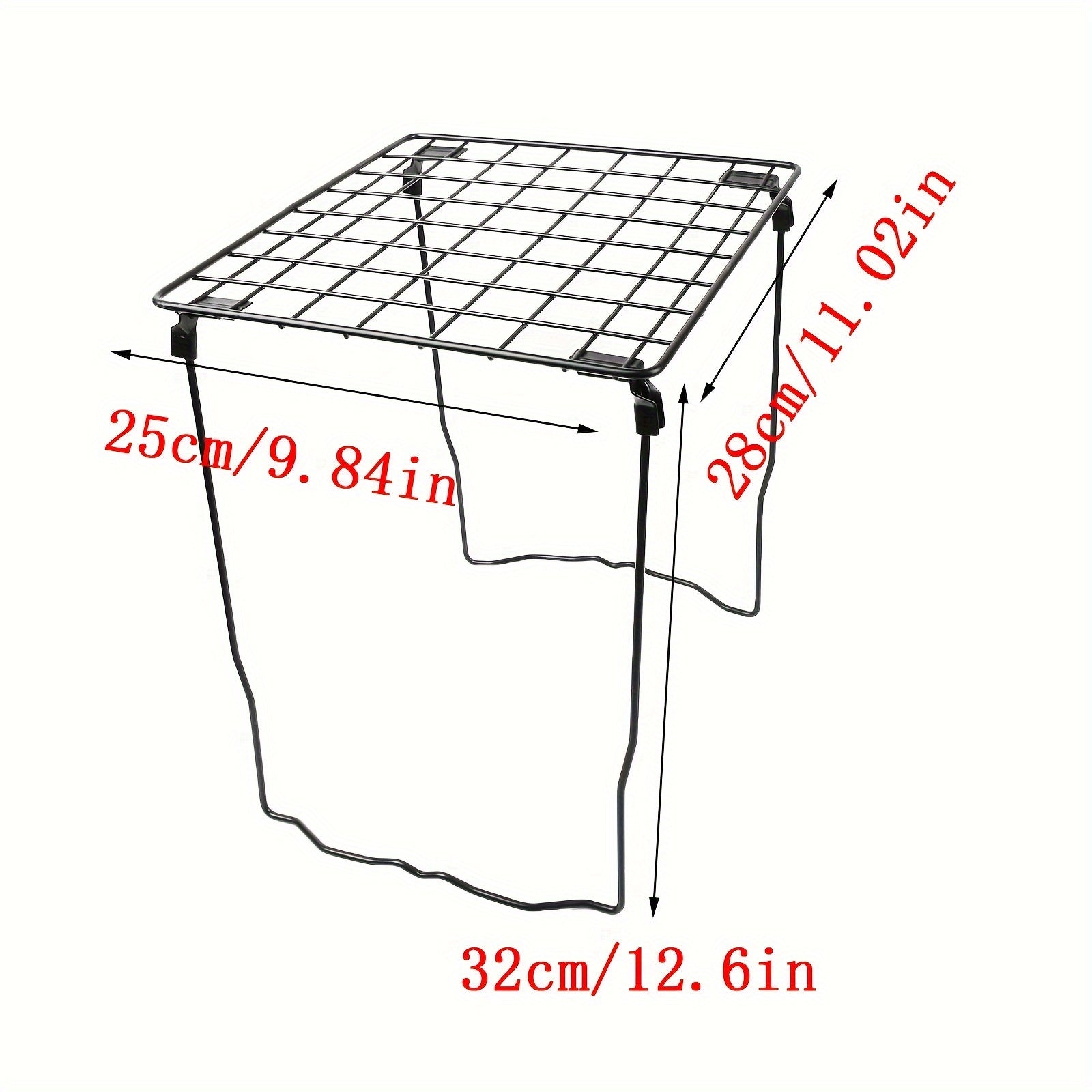 Iron Folding Storage Rack Cabinet Organizer Dormitory Storage Computer