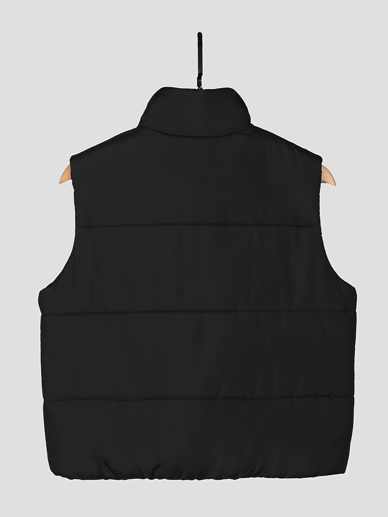 Solid Sleeveless Jacket Vest Winter Outerwear