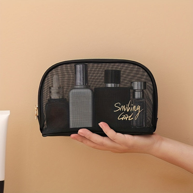 Breathable Mesh Clear Makeup Bag for Purse