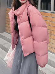 Women's Outdoor Puffer Jacket for Winter Sports