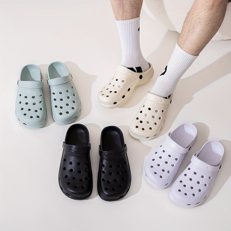 Unisex Lightweight Comfy Clogs Hollow Out Garden Shoes