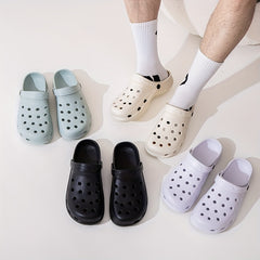 Unisex Lightweight Comfy Clogs Hollow Out Garden Shoes