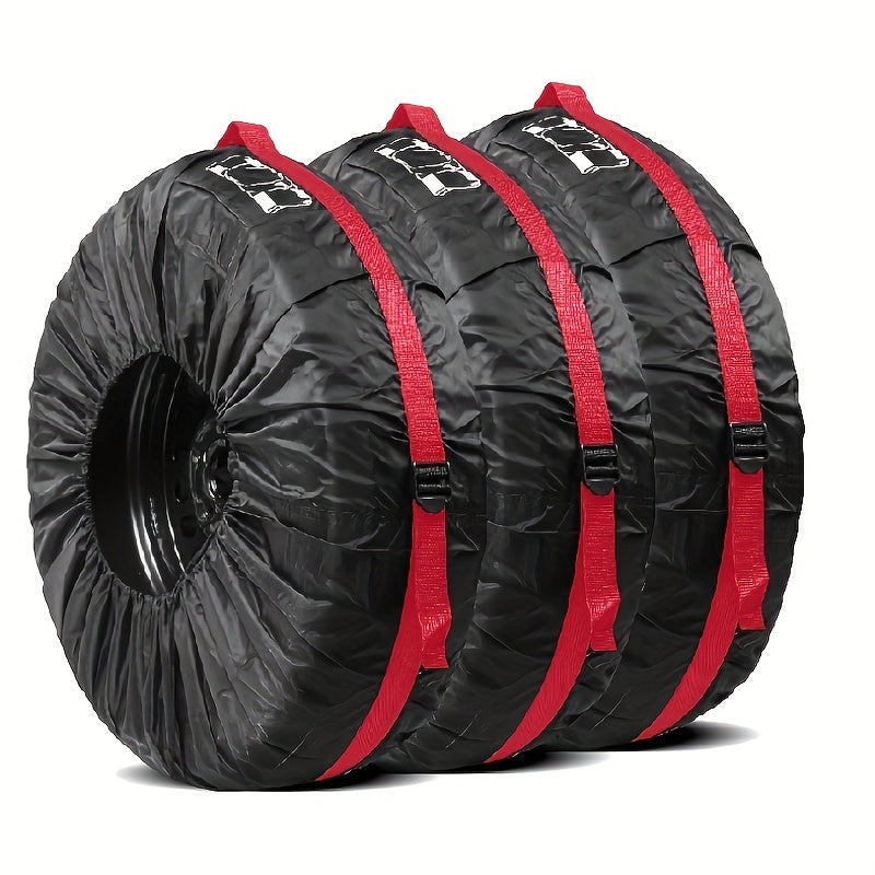 190T Polyester Tire Cover Car Spare Tire Cover Snow Tire Storage Bag