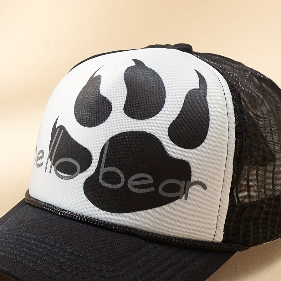 Men's Hollow Bear Claw Sponge Baseball Cap