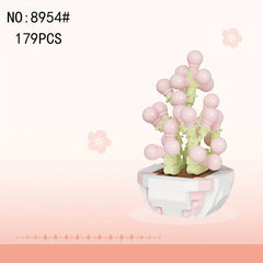 Mini Succulent Building Block Ornaments for Holiday Decor