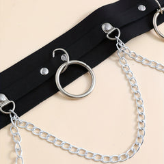 Chain Fringe Punk Belt Hip Hop Jeans Pants Belt Gothic Adjustable Rivet