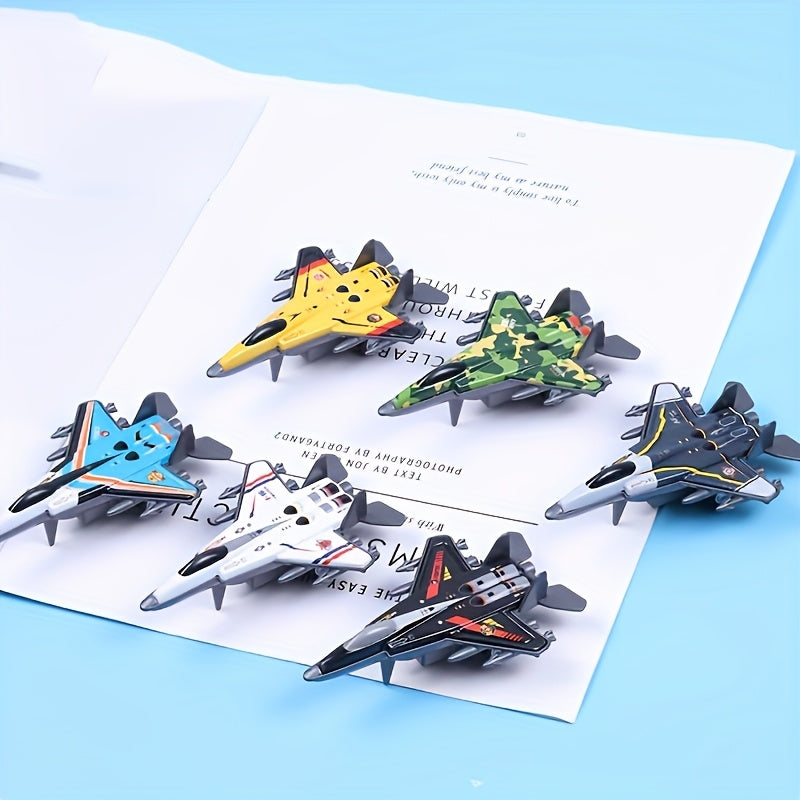 Mini Inertial Power Metal Airplane Toy - Durable Alloy Structure