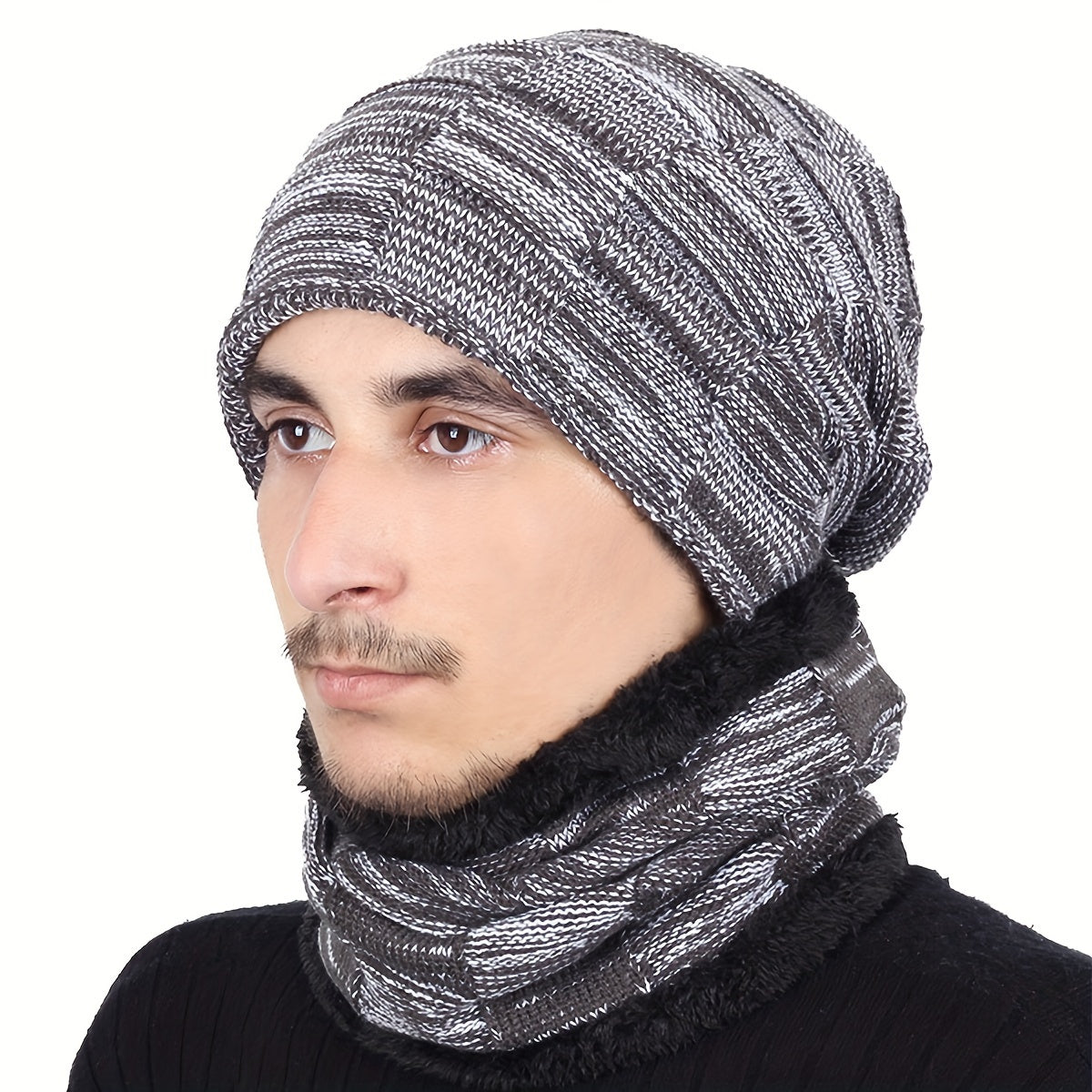 Winter Knitted Hat Beanies Slouchy Beanie Windproof Ear Protection Warm Hat