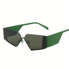 Men's Rimless Street Style Sunglasses Retro Mixed Glasses