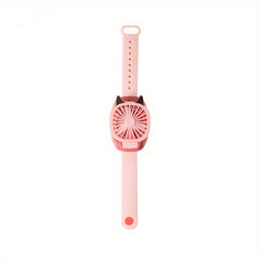 Cartoon Wristband USB Rechargeable Fan For Girls