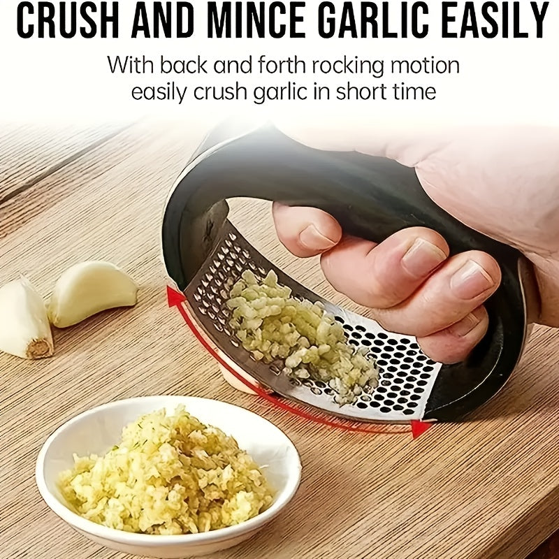 Stainless Steel Manual Garlic Crusher Vegetable Cutter