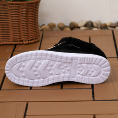 Leopard Slip On Low Top Round Toe Lace Up Casual Shoes