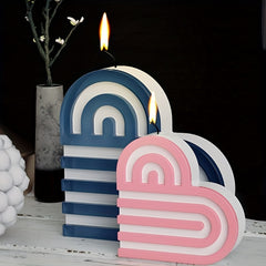 Heart Door Candle Mold DIY Heart Coaster Arch Decoration Silicone Mold