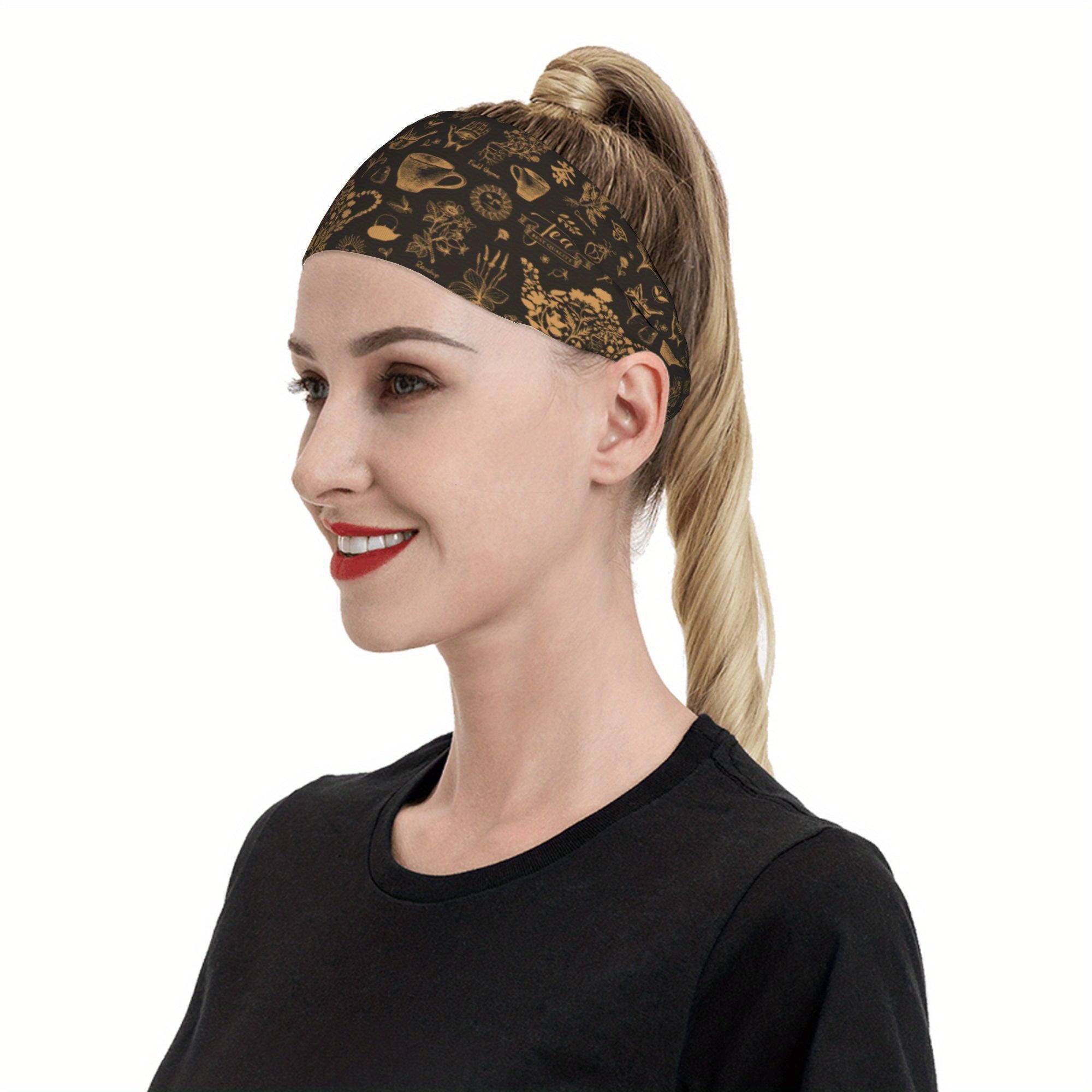 Vintage-Inspired Botanical Kitchenware Headband for Sports & Events