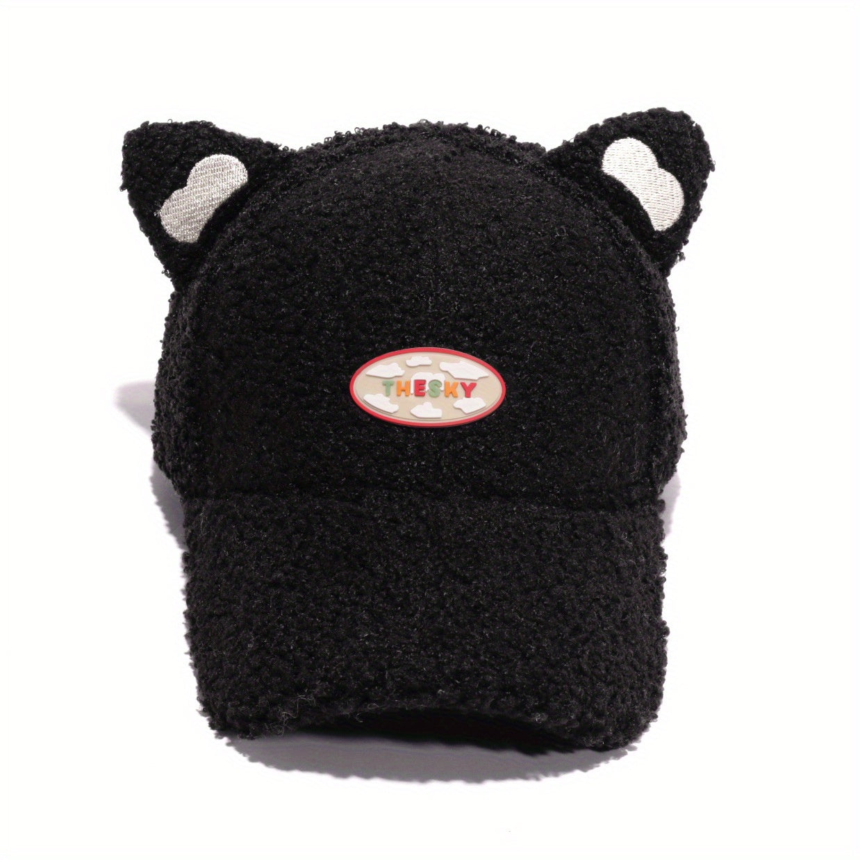 Cat Ears Plush Baseball Cap Lightweight Coldproof Warm Sun Hat