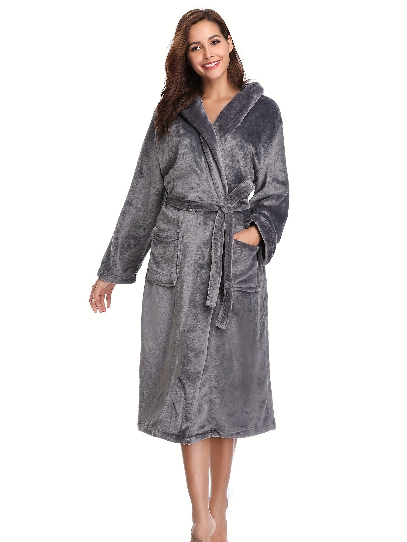 Cozy Flannel Long Robe Women's Sleepwear